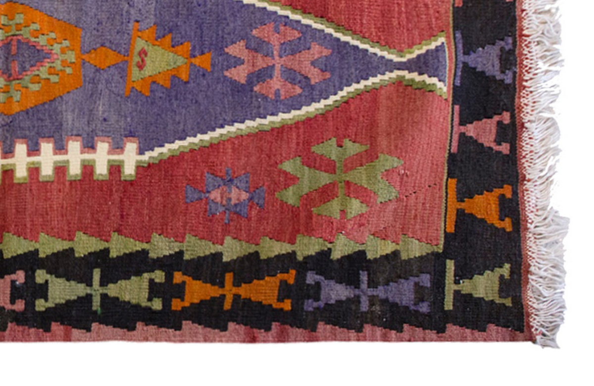 Vintage Turkish Rug, 2.7 x 4.7 ft Rug, 80 x 140 cm