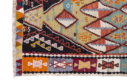 Vintage Turkish Rug, 2.7 x 5.1 ft Rug, 79 x 155 cm