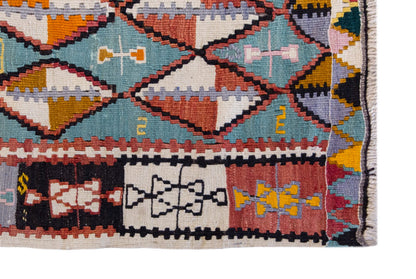 Vintage Turkish Rug, 2.7 x 5.1 ft Rug, 79 x 155 cm