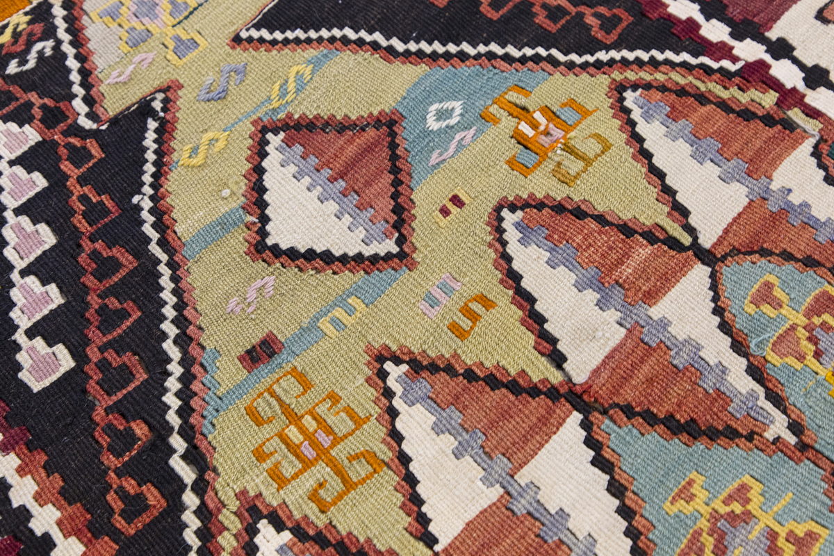 Vintage Turkish Rug, 2.7 x 5.1 ft Rug, 79 x 155 cm