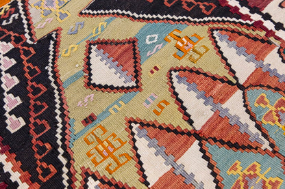Vintage Turkish Rug, 2.7 x 5.1 ft Rug, 79 x 155 cm