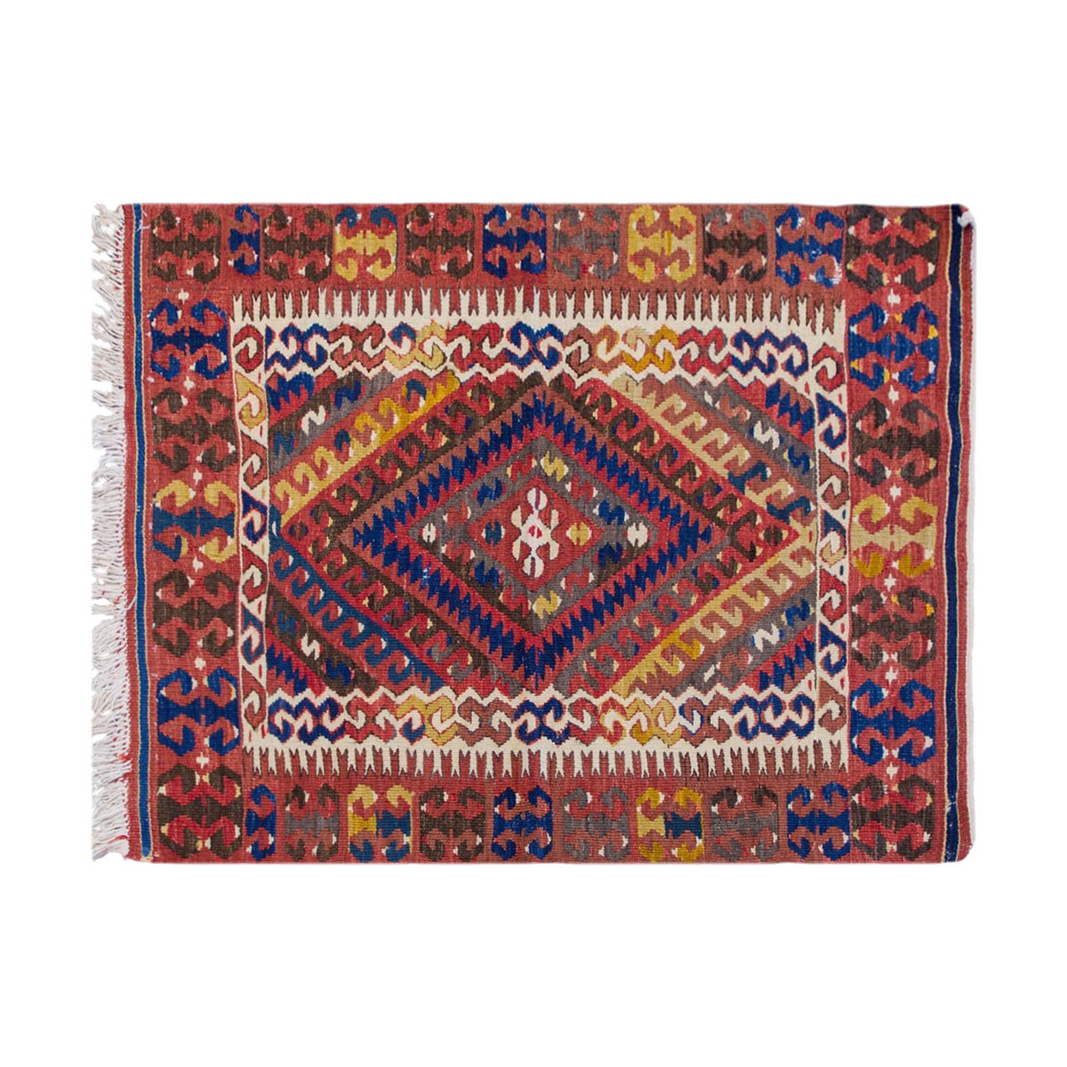 Vintage Turkish Rug, 2.8 x 3.8 ft, 82 x 112 cm