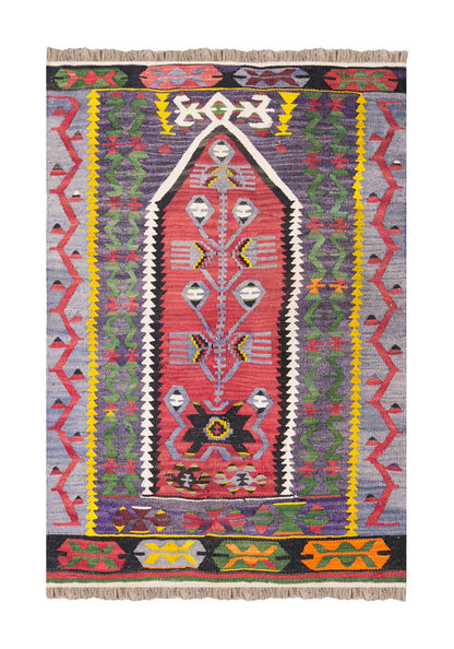 Vintage Turkish Rug, 2.8 x 3.8 ft Rug, 83 x 112 cm