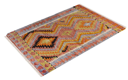 Vintage Turkish Rug, 2.8 x 4.10 ft, 82 x 148 cm