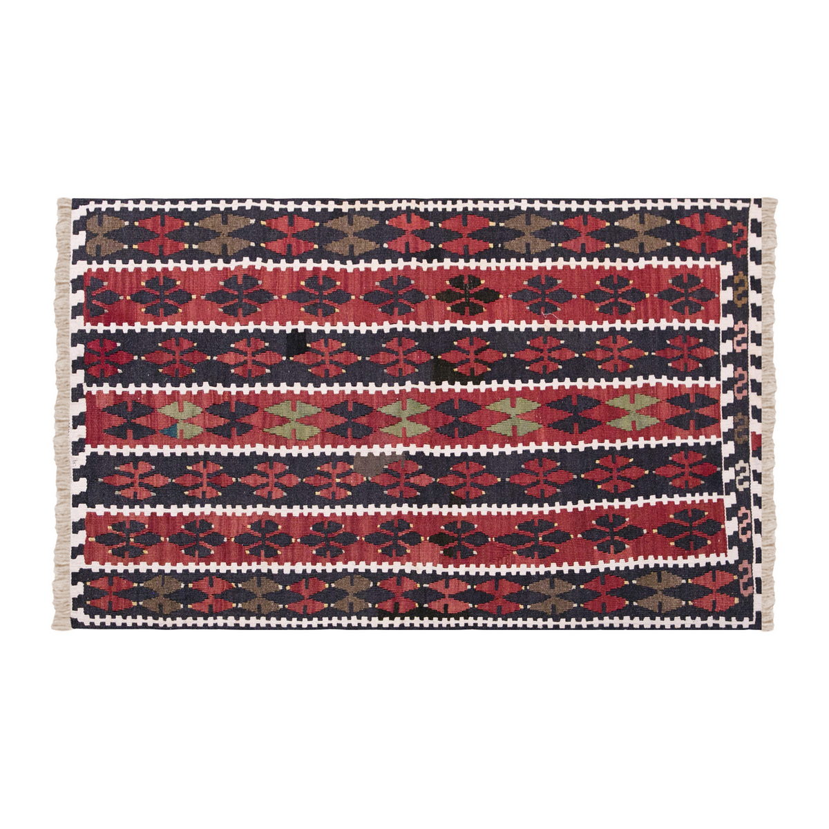 Vintage Turkish Rug, 2.8 x 4.8 ft, 83 x 143 cm