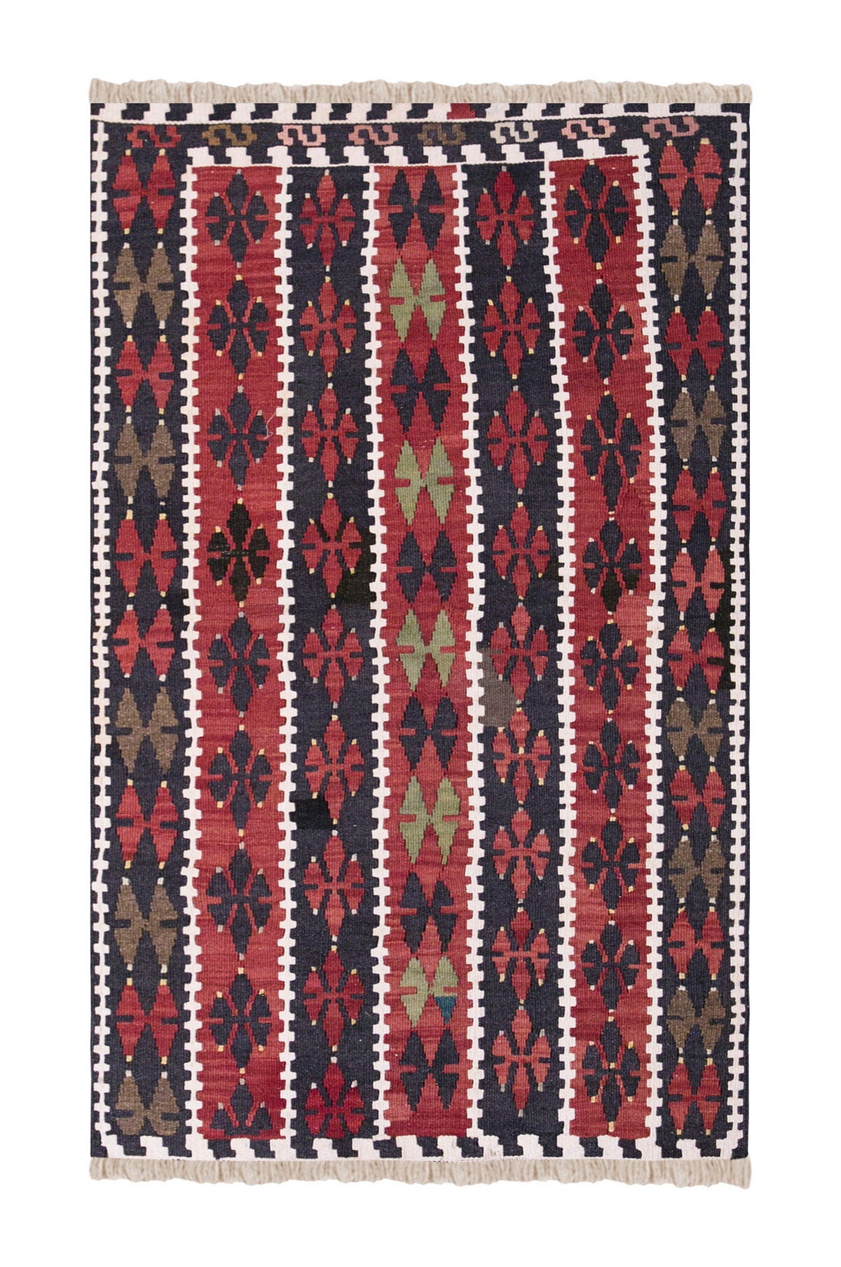 Vintage Turkish Rug, 2.8 x 4.8 ft, 83 x 143 cm
