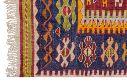 Vintage Turkish Rug, 2.8 x 4 ft, 83 x 123 cm