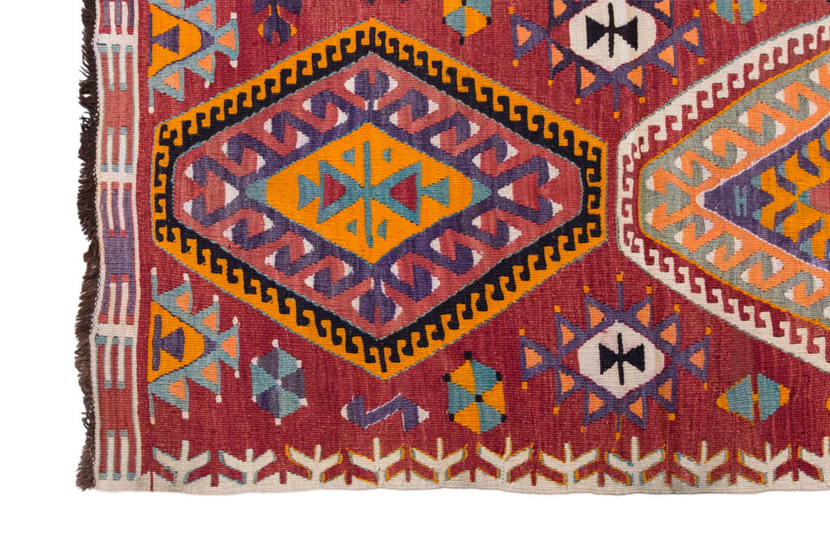 Vintage Turkish Rug, 2.9 x 4.6 ft, 86 x 138 cm