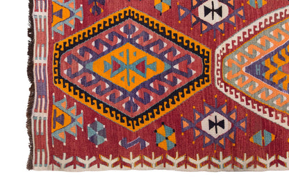Vintage Turkish Rug, 2.9 x 4.6 ft, 86 x 138 cm
