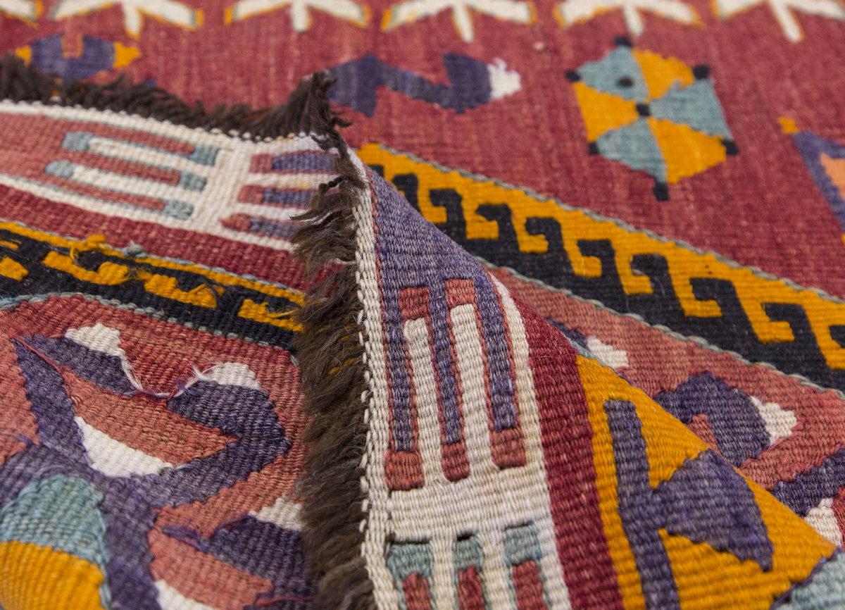 Vintage Turkish Rug, 2.9 x 4.6 ft, 86 x 138 cm