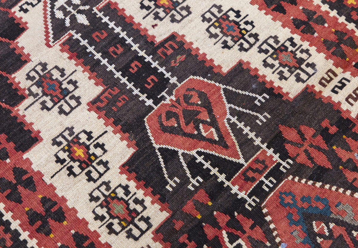 Vintage Turkish Rug, 2.9 x 5.1 ft Rug, 86 x 155 cm