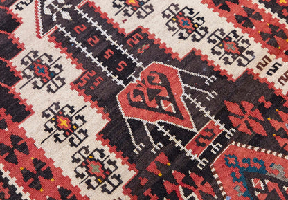 Vintage Turkish Rug, 2.9 x 5.1 ft Rug, 86 x 155 cm