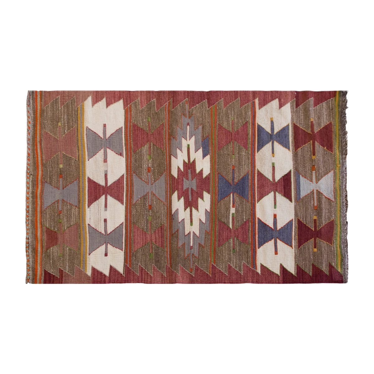 Vintage Turkish Rug, 2.9 x 5.3 ft, 84 x 161 cm