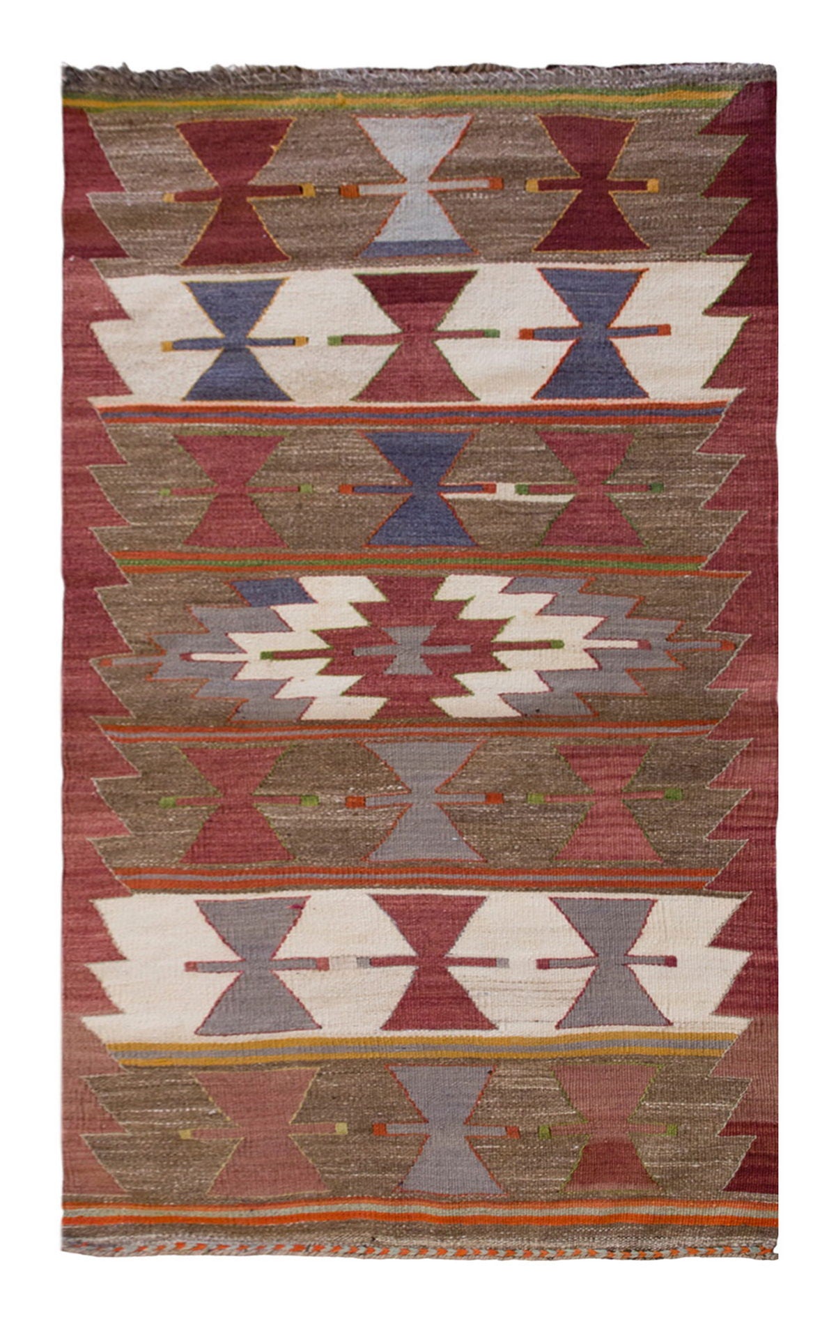 Vintage Turkish Rug, 2.9 x 5.3 ft, 84 x 161 cm