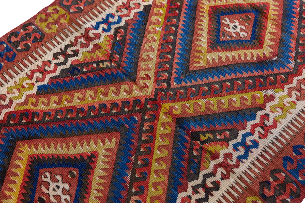 Vintage Turkish Rug, 202 x 106 cm, 6.7 x 3.5 ft