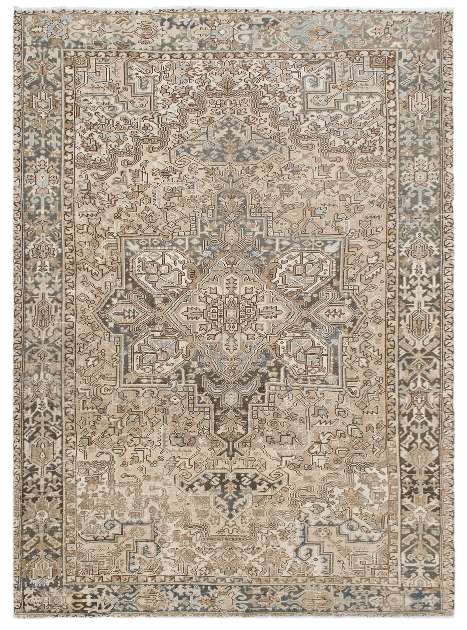 Vintage Turkish Rug, 253x347 cm (8.3x11.4 ft)