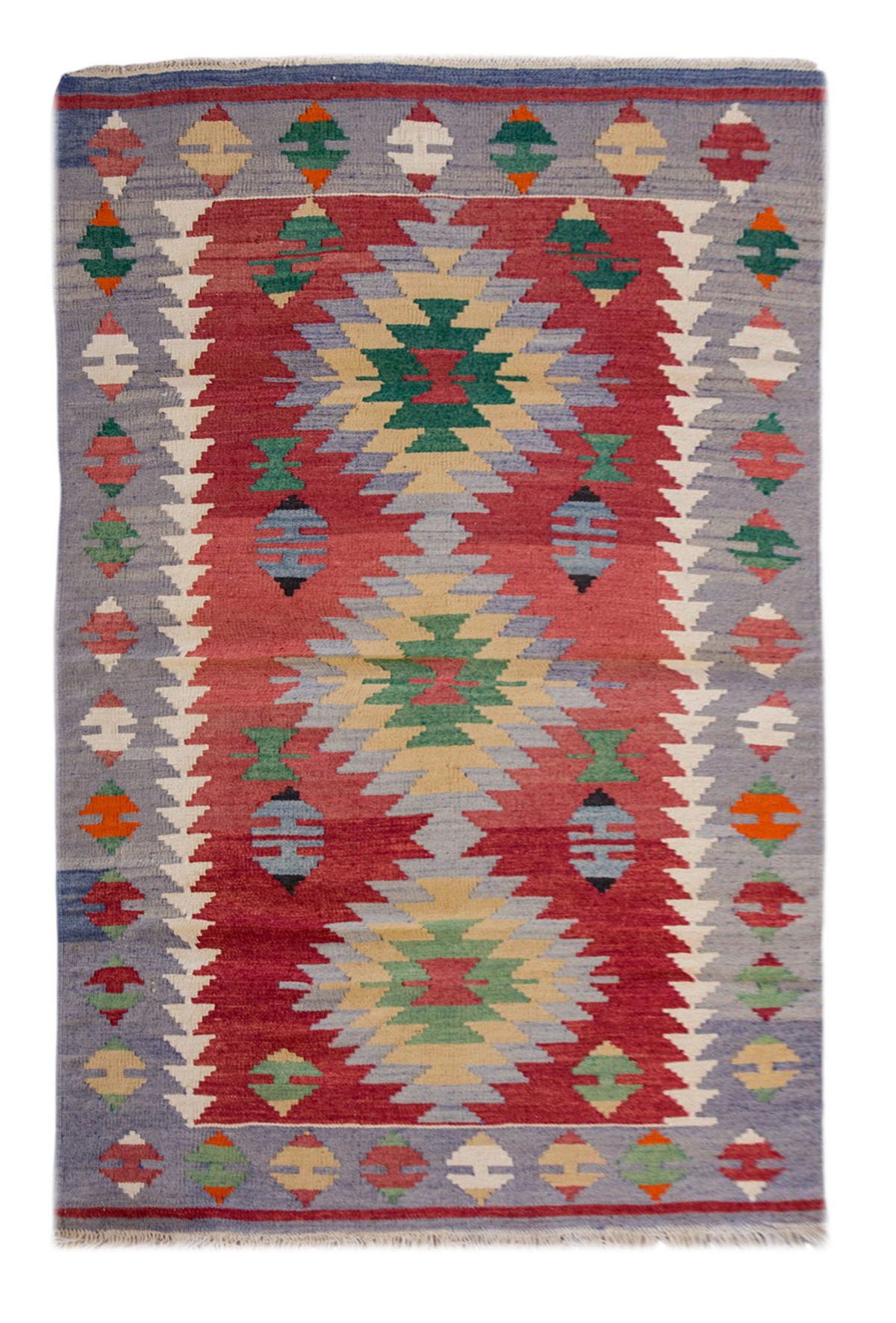 Vintage Turkish Rug, 3.0 x 4.7 ft Rug, 93 x 141 cm
