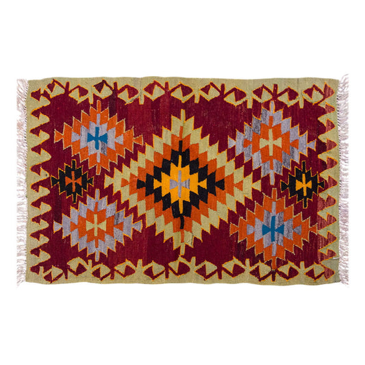 Vintage Turkish Rug, 3.1 x 2.7 ft, 95 x 80 cm