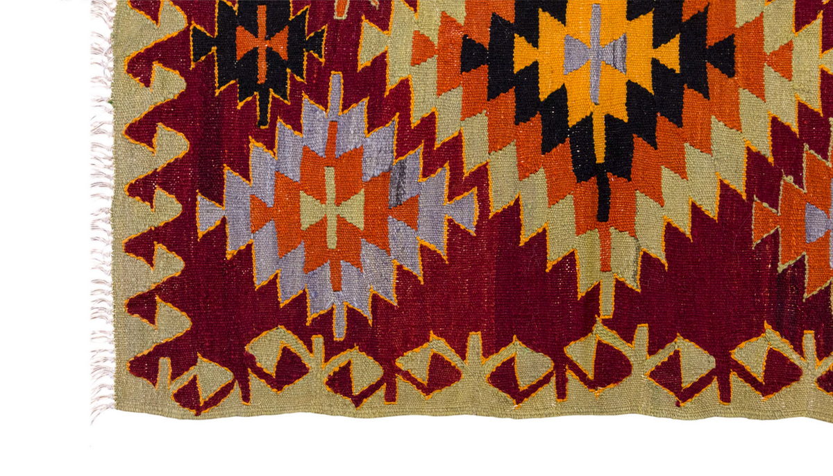 Vintage Turkish Rug, 3.1 x 2.7 ft, 95 x 80 cm