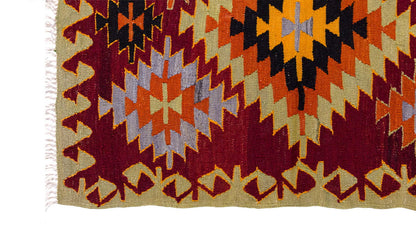 Vintage Turkish Rug, 3.1 x 2.7 ft, 95 x 80 cm