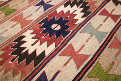 Vintage Turkish Rug, 3.1 x 4.11 ft Rug, 95 x 150 cm