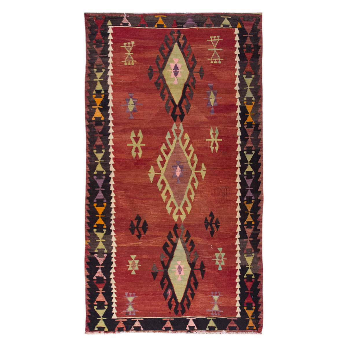 Vintage Turkish Rug, 3.1 x 4.11 ft Rug, 96 x 150 cm