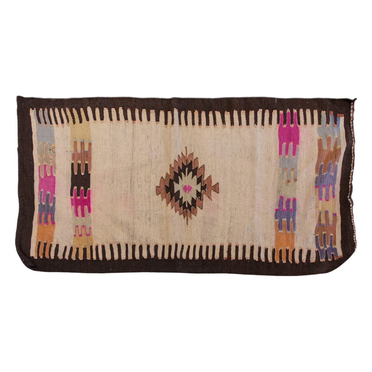 Vintage Turkish Rug, 3.1 x 4.3 ft Rug, 95 x 132 cm