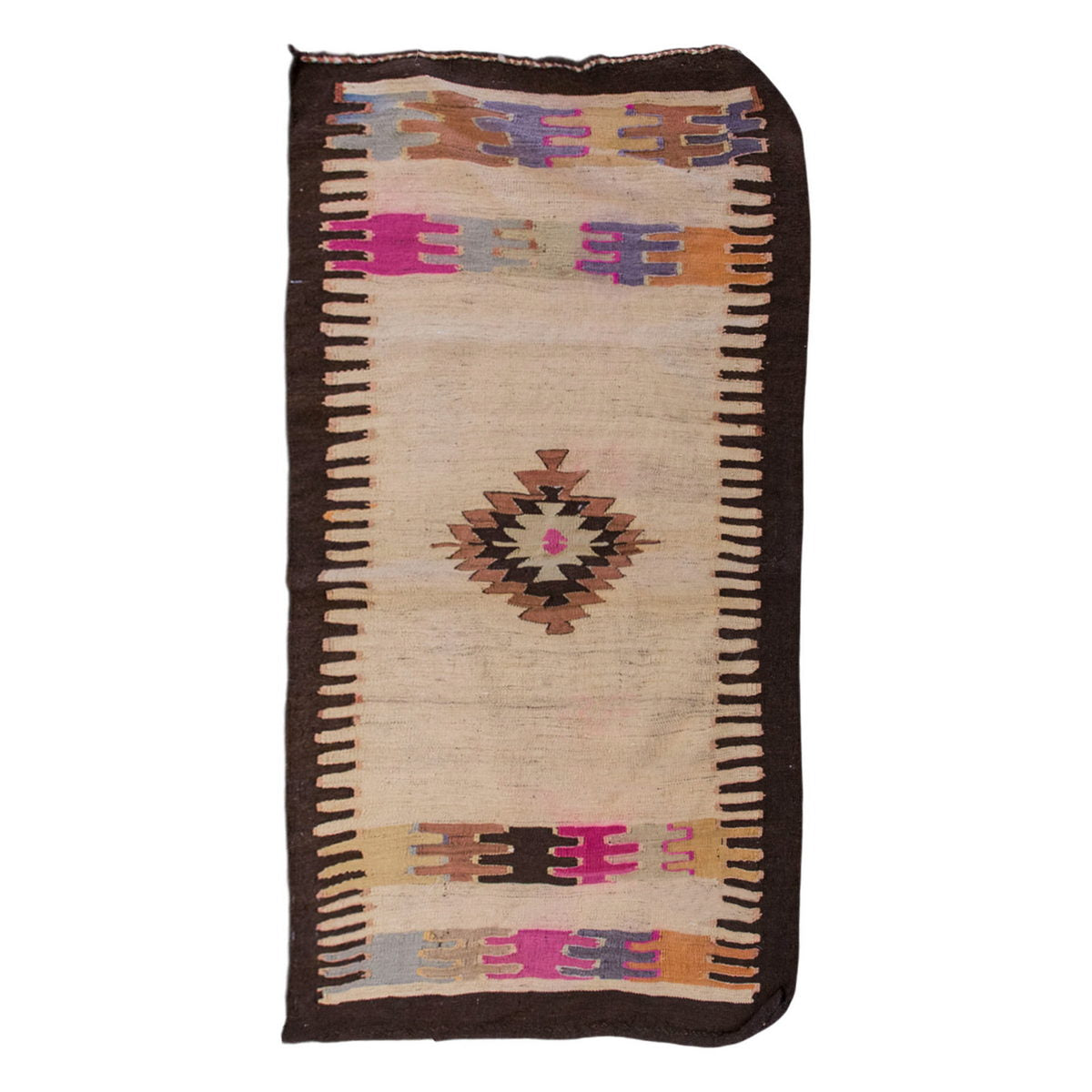 Vintage Turkish Rug, 3.1 x 4.3 ft Rug, 95 x 132 cm
