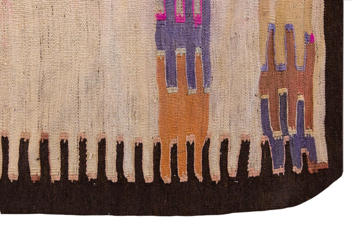 Vintage Turkish Rug, 3.1 x 4.3 ft Rug, 95 x 132 cm