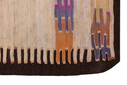Vintage Turkish Rug, 3.1 x 4.3 ft Rug, 95 x 132 cm