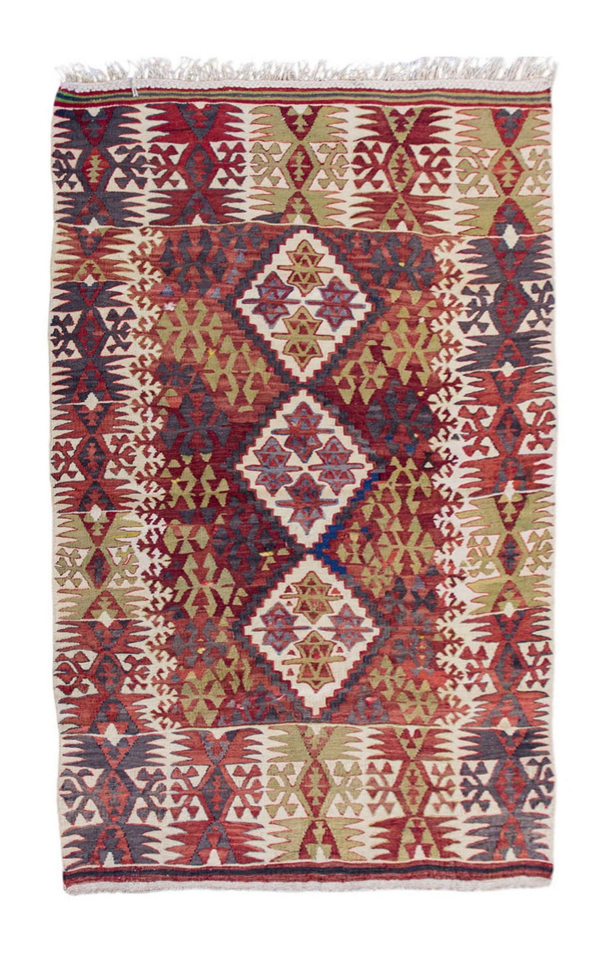 Vintage Turkish Rug, 3.1 x 4.6 ft Rug, 95 x 139 cm