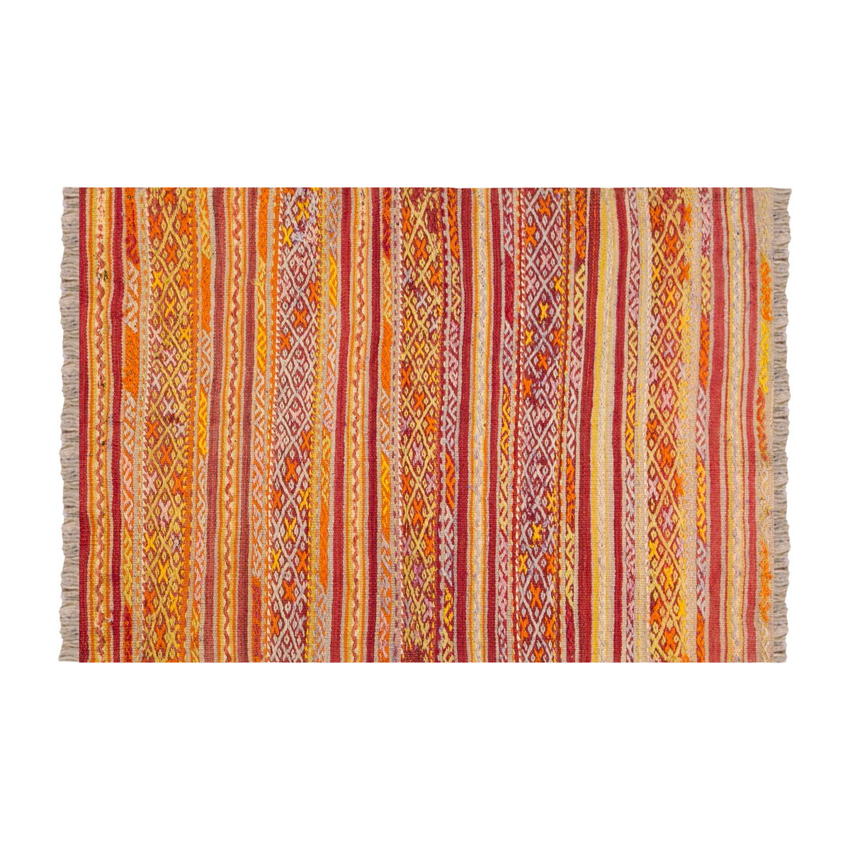 Vintage Turkish Rug, 3.1 x 4.7 ft Rug, 94 x 140 cm