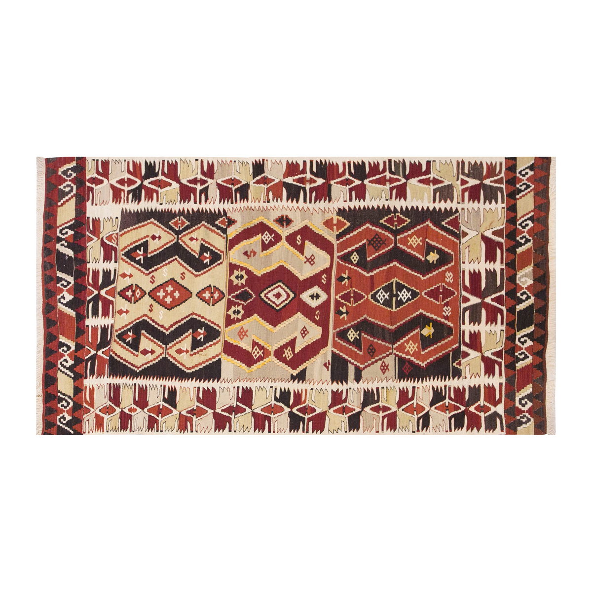 Vintage Turkish Rug, 3.1 x 5.10 ft, 95 x 180 cm