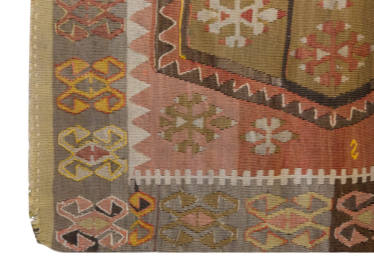 Vintage Turkish Rug, 3.1 x 5.7 ft, 96 x 172 cm