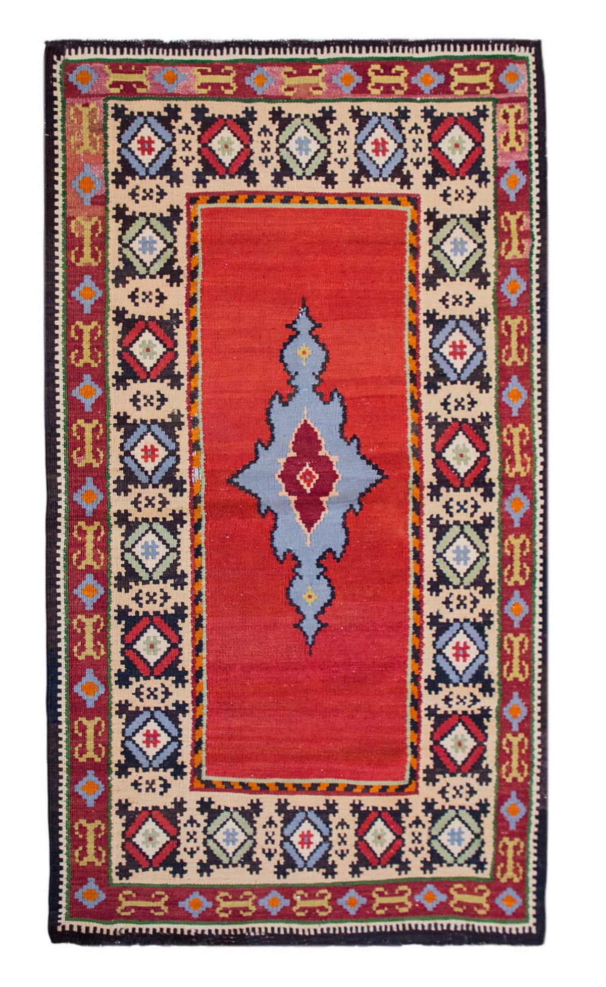 Vintage Turkish Rug, 3.1 x 5 ft Rug, 96 x 154 cm