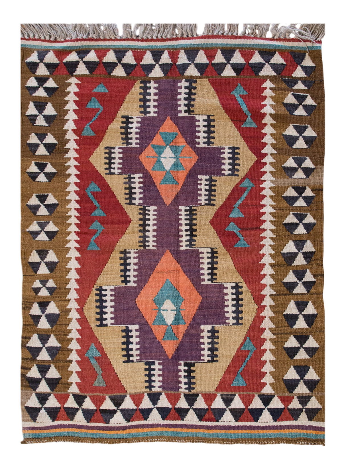 Vintage Turkish Rug, 3.10 x 2.11 ft, 117 x 91 cm