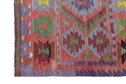 Vintage Turkish Rug, 3.10 x 3.10 ft Rug, 117 x 118 cm