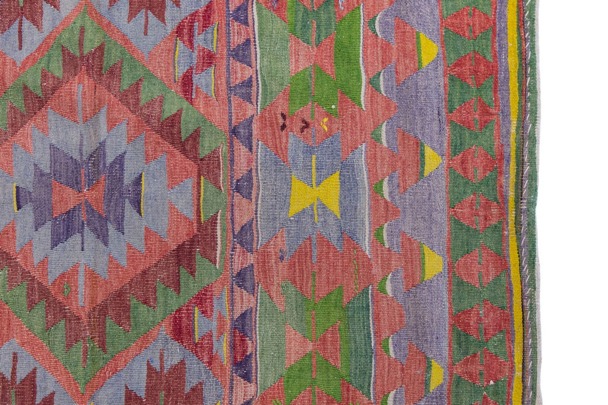 Vintage Turkish Rug, 3.10 x 3.10 ft Rug, 117 x 118 cm