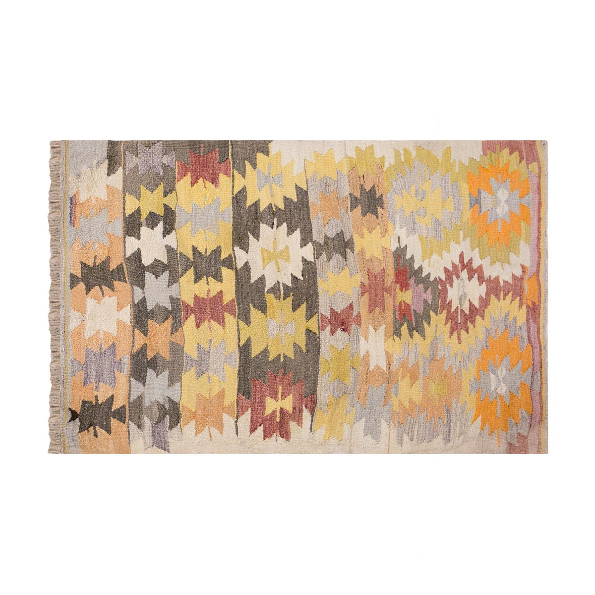 Vintage Turkish Rug, 3.10 x 5.1 ft, 118 x 156 cm