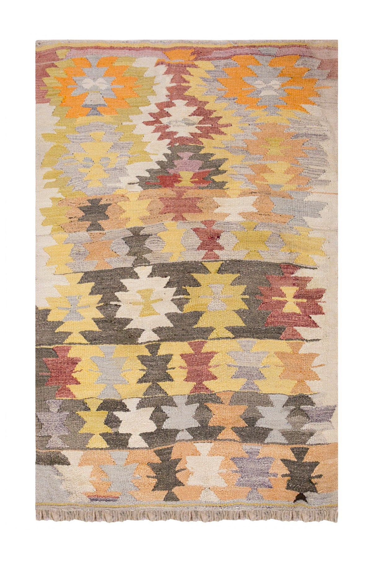 Vintage Turkish Rug, 3.10 x 5.1 ft, 118 x 156 cm