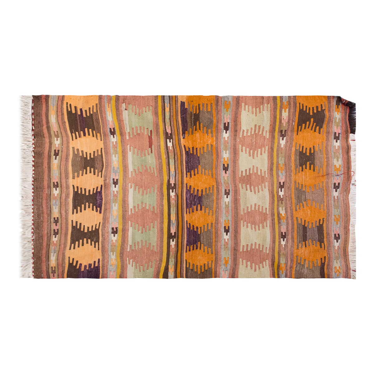 Vintage Turkish Rug, 3.10 x 5.8 ft Rug, 119 x 173 cm