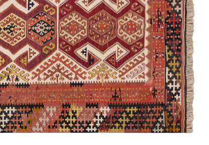 Vintage Turkish Rug, 3.10 x 6.5 ft, 117 x 197 cm