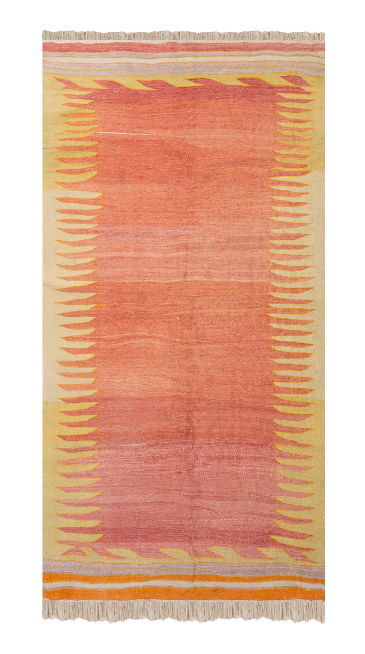 Vintage Turkish Rug, 3.10 x 7.10 ft, 118 x 241 cm