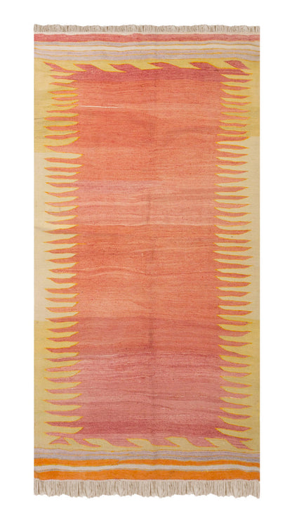 Vintage Turkish Rug, 3.10 x 7.10 ft, 118 x 241 cm