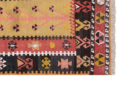 Vintage Turkish Rug, 3.10 x 8.1 ft, 117 x 248 cm