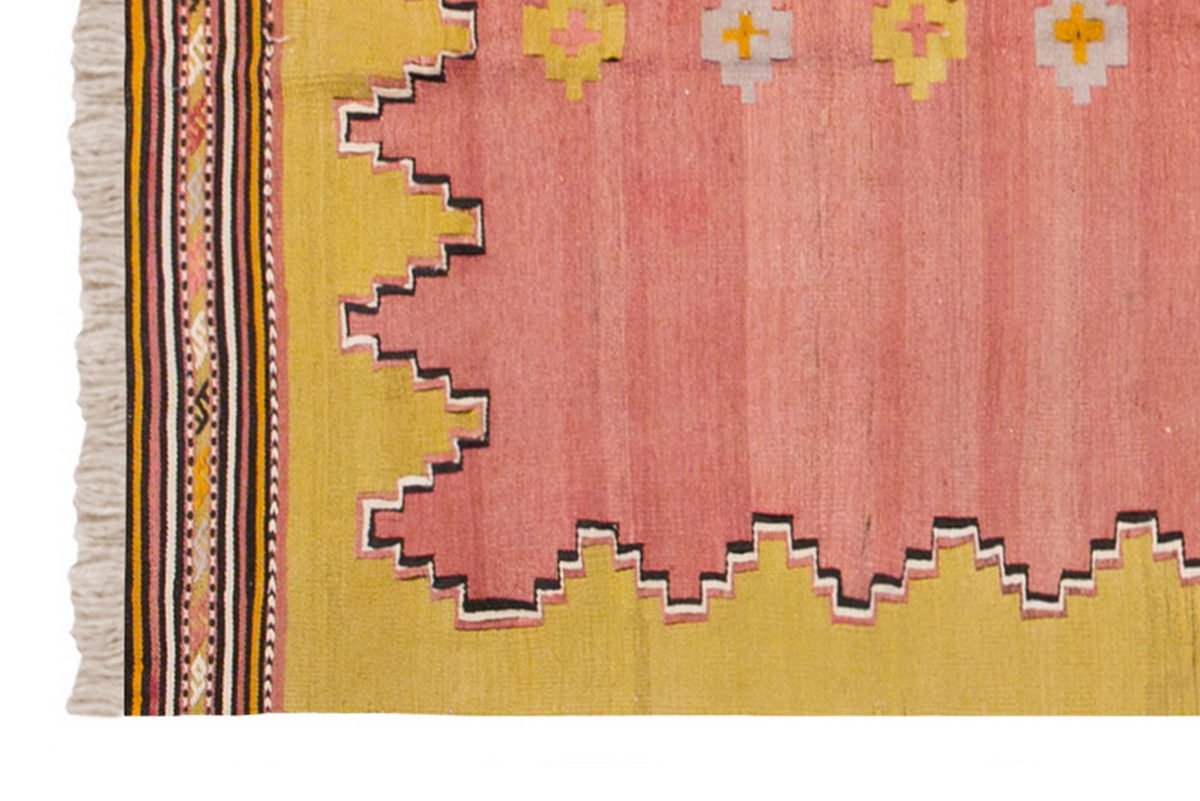 Vintage Turkish Rug, 3.10 x 8.4 ft, 118 x 255 cm
