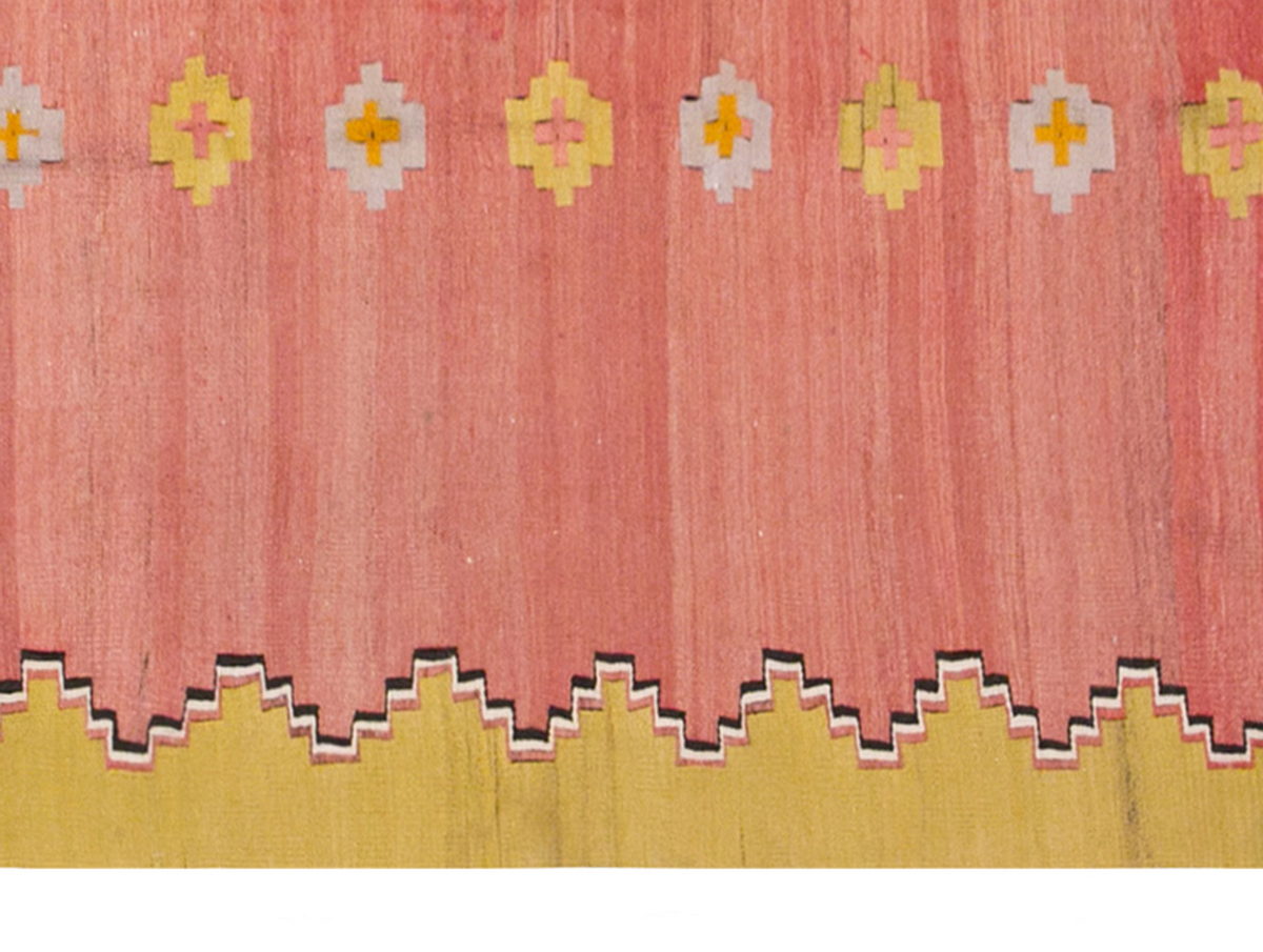 Vintage Turkish Rug, 3.10 x 8.4 ft, 118 x 255 cm