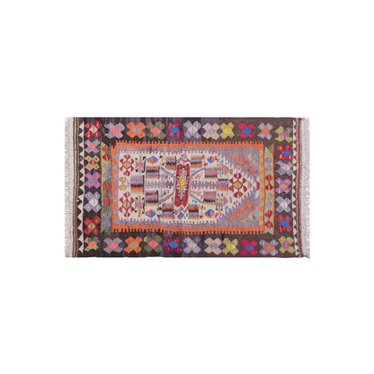 Vintage Turkish Rug, 3.11 x 2.6 ft, 120 x 77 cm