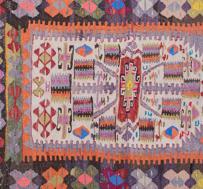 Vintage Turkish Rug, 3.11 x 2.6 ft, 120 x 77 cm