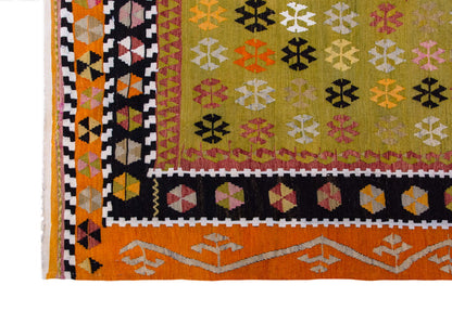 Vintage Turkish Rug, 3.11 x 5.1 ft Rug, 120 x 157 cm